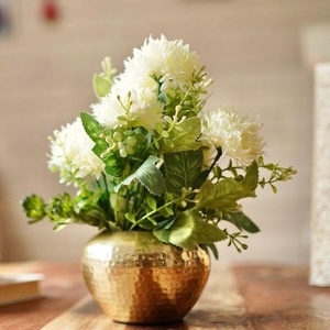 Durable Eco-Friendly Brass Metal Hammered Modern Customized Flower <b>Pot</b> Planter Vase Plant <b>Stand</b> ILAHI's ICOMP-13332 1kg Not - Product Image 2