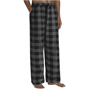 Women's Flannel Pajama Trouser Plaid Sleep Pants Drawstring Waist 100% Cotton Plaid Pajama Trouser Night Sleepwear Flannel Pants - Product Image 6