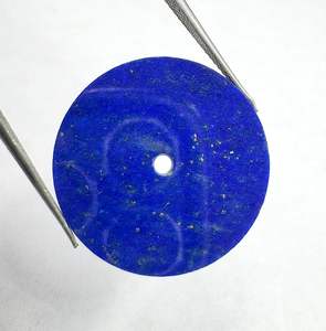 Esfera de reloj de lapislázuli natural, plana, tamaño 31.50 mm, grosor 0.9 mm, esfera para reloj - Product Image 5