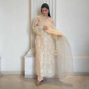 เดรสงานปาร์ตี้ตอนเย็นปักลายสวยงามพร้อมกางเกง dupatta - Product Image 6