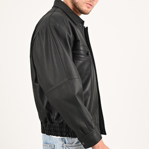Lightweight Men Leather Jacket Best Stuff Hot Selling <b>Top</b> Trending Wholesale Rate men Leather jacket for men - Product Image 5