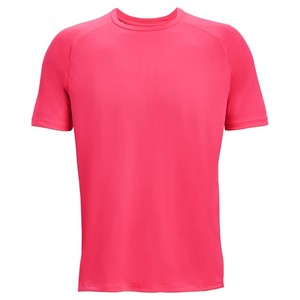 T-shirt en jersey de polyester à manches courtes vert uni pour homme, col rond, coupe classique, décontracté, séchage rapide, idéal pour la gym - Product Image 5