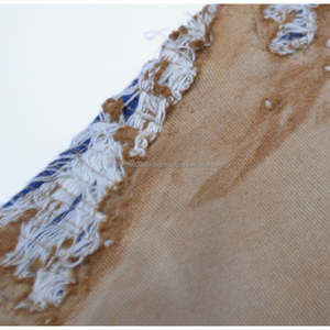 Personalizado de alta calidad de algodón francés Terry ropa de calle Vintage ácido lavado Sudadera con capucha desgastada Ripped Hoodies bordes crudos - Product Image 3