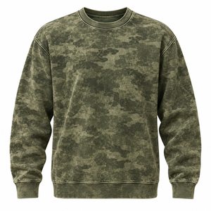 380G Eco-Friendly High Quality Vintage Style Oversized Winter Men's Acid Wash <b>Fleece</b> <b>Sweatshirts</b> & Hoodies Heavy - Product Image 2