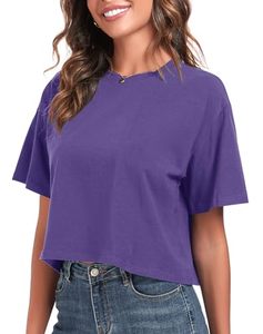 Vêtements d'extérieur pour femmes, t-shirt court en coton à manches courtes pour le printemps et l'automne, impression de logo personnalisée pour le printemps et l'été - Product Image 6