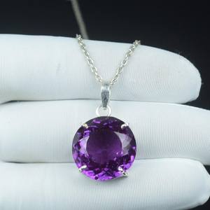 จี้ทรงกลมอะเล็กซานไดรต์เปลี่ยนสี เงินแท้ 925 สร้อยคอหรูหรา ของขวัญวันเกิดเดือนมิถุนายนสำหรับเธอ - Product Image 5