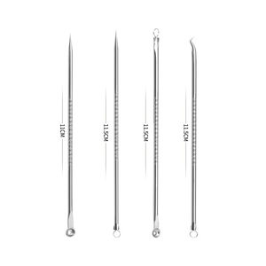 Juego de herramientas para remover puntos negros, kit de extracción de acné para limpieza profunda de poros faciales, kit de eliminación de puntos negros de acero inoxidable - Product Image 3