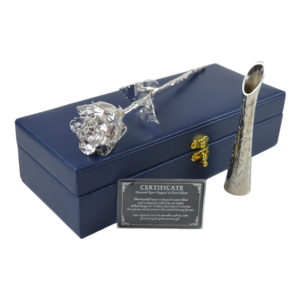 2026 Fresh Real Rose Silver Dipped Finishing Real Rose With Highly Design and Luxury Box Packing Best for Gift - Product Image 6