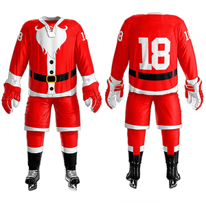 Tenue de hockey sur glace personnalisée avec logo, ensemble maillot et pantalon pour hommes et femmes, vêtements d'équipe en gros - Product Image 1
