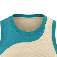 Maillot de basket tendance pour hommes, tissu léger, coupe confortable, design sans manches, parfait pour l'entraînement
