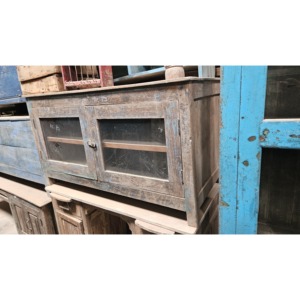 Belle console multimédia en bois de teck 123x58x68 CMS meuble TV pour meubles de salon à usage domestique - Product Image 3