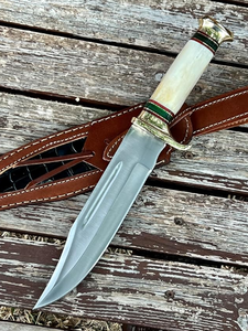 Couteau de chasse et de survie artisanal en acier à haute teneur en carbone, lame fixe, pointe en bois, qualité industrielle, garantie 3 ans, OEM ODM, vente en gros - Product Image 3