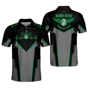 Camiseta de Boliche Sublimada Personalizada, 100% Poliéster, de Alta Calidad, Camisetas de Boliche Personalizadas para Club, Rayas de Rugby para Camisetas - Product Image 1