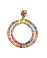 New Arrival Multicolor SequinsผสมลูกปัดDrop Hoopต่างหูเครื่องประดับของขวัญพิเศษสำหรับคริสต์มาสขายส่ง - Product Image 2