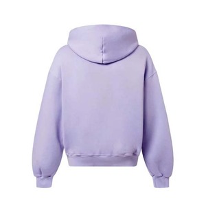 เสื้อฮู้ดซิปแบบยูนิเซ็กซ์ ทรงโอเวอร์ไซส์ สีพื้น สวมใส่สบายๆ สำหรับฤดูใบไม้ร่วง ผลิตจากผ้าฝ้าย 100% แบบเฟรนช์เทอร์รี่ถัก - Product Image 4