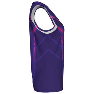 Low MOQ Custom Printed Sleeveless Dodgeball Jersey Women Elastic Performance Fit Team Uniform Factory Supplier Ladies Sports - Product Image 4