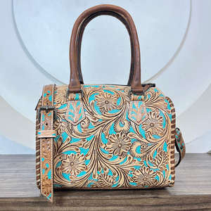 Bolsa de viaje pequeña de cuero genuino con herramientas manuales de primera calidad personalizada del fabricante, bolsas deportivas compactas de mano para gimnasio durante la noche - Product Image 5