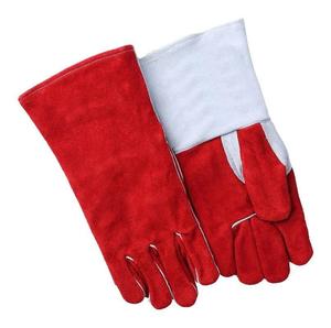 Gants de soudage en cuir TIG MIG haute résistance, résistants à la chaleur, de protection industrielle, pour la sécurité au travail - Product Image 2