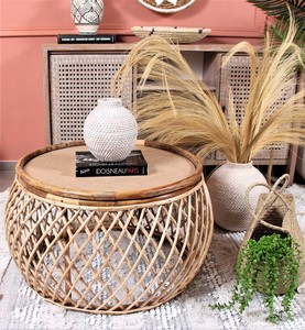 Table d'appoint en bois de manguier et dessus en métal pour meubles de salon ou décoration intérieure Table d'appoint en métal en bois de manguier - Product Image 2