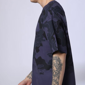 T-shirt à col rond pour homme, t-shirt en coton, streetwear pour homme, t-shirts oversize, faible MOQ, dernier style, t-shirts en coton pour homme - Product Image 5