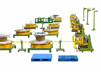 Machine à enroulement vertical LEADWIN sur mesure, capacité de charge 45T, rotation 1500-3500mm, 3.5KW 220V, bobines de grande puissance