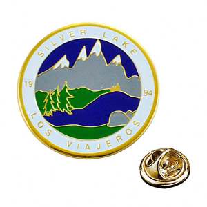 Custom <b>badge</b> Modern Custom 3D Alloy Souvenir <b>Badge</b> with Silver-Plated Soft Enamel Finish From China for Wedding Gift - Product Image 6