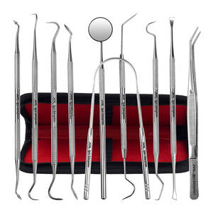 Juego de Herramientas Profesionales de Acero Inoxidable para Eliminar la Placa, Kit de Raspadores de Cálculos Dentales para una Higiene Bucal Avanzada - Product Image 1