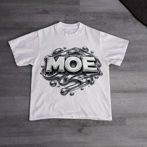 Camiseta de Manga Larga Corta de Alta Calidad 230GSM para Hombre, Estilo Urbano Personalizado, 100% Algodón, Diseño Waffle Oversize, Camisetas para Hombre OEM - Product Image 1