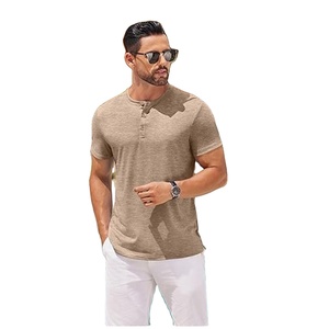 T-shirt décontracté à manches courtes en jersey polyester/coton de haute qualité pour homme, respirant et à séchage rapide - Product Image 4