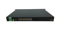 Hi-Net IRS2916F2R-AC/DC 16 Port 1000Mbps L2 Managed Industrial Switch 2 Port Gigabit SFP Fiber Uplink Terpasang di Dinding