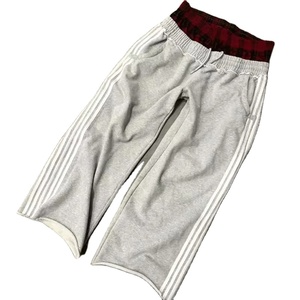 Double Waisted Trackpants 100% Cotton Side Stripes Sweat Pants <b>Men</b> Jogger Pants Street Fashion <b>Baggy</b> Track Pants - Product Image 4