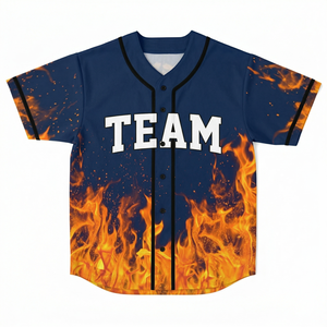 Custom <b>Baseball</b> and Softball Jerseys Youth Sportswear with Fashion Style Sublimation Printing Blank Plain Polyester Shirts - Product Image 1