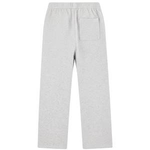 Pantalon de jogging en maille gris chiné décontracté, taille élastique, vêtement de détente, pantalon en maille douce, coupe décontractée pour hommes et femmes - Product Image 2