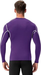 Men's Compression Long Sleeve Performance Shirt Premium Quick Dry Compression Base <b>Layer</b> <b>Top</b> Men's Athletic Compression Training - Product Image 2