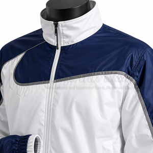 Ensemble de survêtement coupe-vent en nylon pour homme, veste et pantalon de sport légers et imperméables, ensemble d'entraînement athlétique 2 pièces - Product Image 6