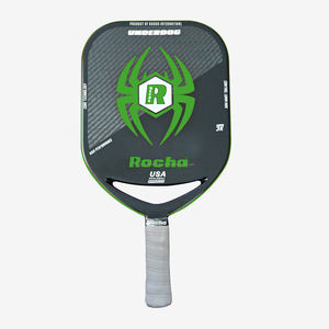 Paleta de Pickleball de potencia de control personalizado, superficie de fibra de carbono esmerilada granular sin bordes, giro inigualable, cortes potentes hechos de goma - Product Image 1