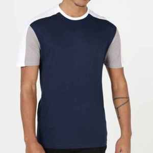 T-shirt à manches raglan blanches pour homme avec manches noires, col rond, coupe classique, décontracté, 100% coton, séchage rapide, écologique - Product Image 6