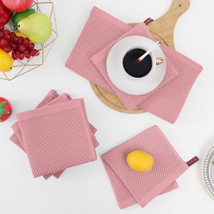 Set di 8 Strofinacci da Cucina Ultra Morbidi in 100% Cotone a Nido d'Ape, Asciugatura Rapida, 30x30 cm, con Design a Rose Essiccate - Product Image 2