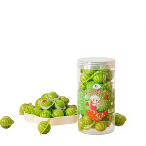 Watermelon Fruity Gummy <b>Candy</b> with Jam Inside-round Ball Box Packaging Sweet Taste DAI LONG Brand Best Quality - Product Image 1