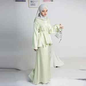 Abaya musulmane décontractée et moderne pour femme, style cape superposée, longueur ras du sol, respirante et légère, style Dubaï, tenue islamique modeste - Product Image 3