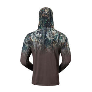 Camiseta de Pesca Personalizada de Manga Larga con Capucha, Protección UV SPF50, Secado Rápido, Transpirable, de Poliéster - Product Image 3