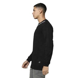 Custom Logo Embroidery 100% Cotton Crew <b>Neck</b> Sweatshirt Dropped Shoulder Oversized Pullover <b>Jumper</b> Solid Winter Fleece Sweater - Product Image 2