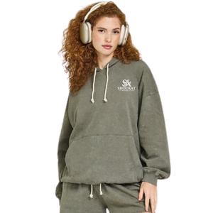 Sudadera Corta con Capucha para Mujer, Cierre Completo, Manga Larga, Estilo Casual Holgado, Ropa Deportiva para Gimnasio y Entrenamiento - Product Image 1