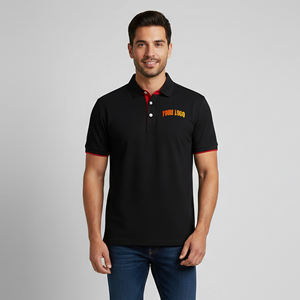 Polo à col rabattable léger et uni, 100 % polyester, coupe décontractée, tendance, personnalisable – Meilleures ventes - Product Image 1