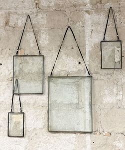 Customized Handmade Glass & Metal Hanging Picture <b>Frame</b> for <b>Wall</b> Decoration,with 2 Sides Glass Decorative Picture <b>Frame</b> - Product Image 3