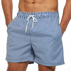 Shorts de bain/plage haut de gamme pour hommes |   Ensemble de jogging en molleton gris cendré et blanc, anti-UV, imperméable, pour entraînement sportif urbain - Product Image 3