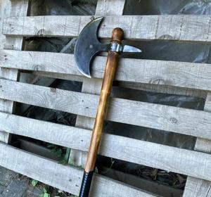 Martillo Vikingo Hecho a Mano de Acero al Carbono con Mango de Madera de Palisandro, Grado Industrial, 20 Pulgadas de Largo, Personalizable OEM para Trabajos al Aire Libre - Product Image 2