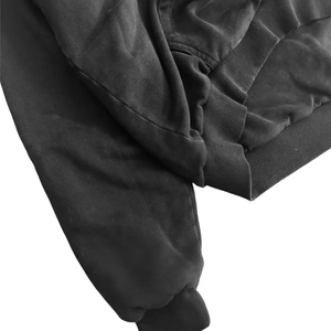 Sudadera con Capucha Personalizada de Felpa 100% Algodón, Estilo Vintage, Lavada, Efecto Desgastado por el Sol, Casual, Transpirable, Ecológica, para Hombre, Fabricación OEM, Corte Regular - Product Image 3