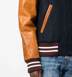 Chaquetas Varsity de Otoño para Hombre, Logotipo Bordado Personalizado, Tela de Lona, Colores y Tallas Personalizadas, Venta al Por Mayor - Product Image 3