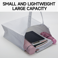 Sac de courses réutilisable en toile robuste et de qualité supérieure, 12 oz, uni et solide, idéal pour l'organisation